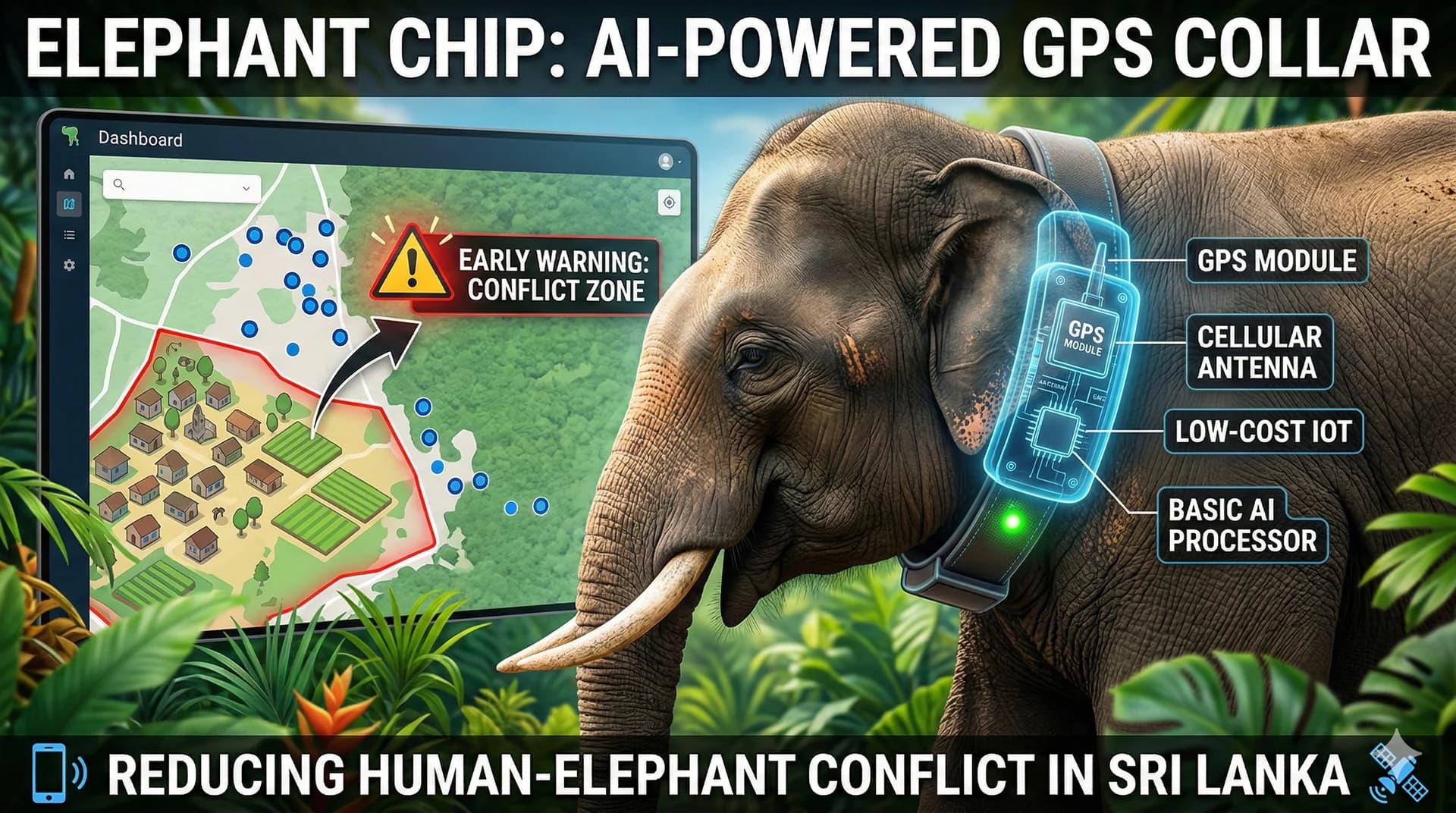 Elephant GPS Tracking Belt
